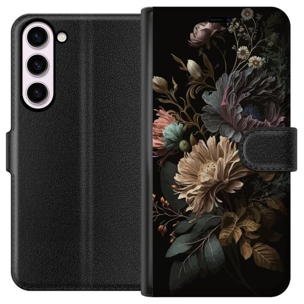 Kompatibelt Lommeboketui til Samsung Galaxy S23+ Blomster