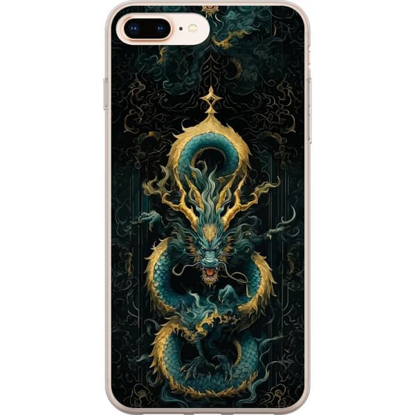 Kompatibelt Mobildeksel til Apple iPhone 8 Plus Asiatisk drake