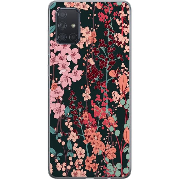 Kompatibelt Mobildeksel til Samsung Galaxy A71 Blomster
