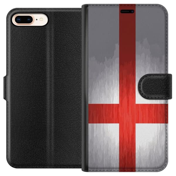 Kompatibelt Lommeboketui til Apple iPhone 7 Plus Englands flagga