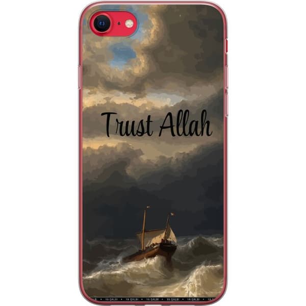 Kompatibelt Mobilskal till Apple iPhone 7 Trust Allah över stormigt hav