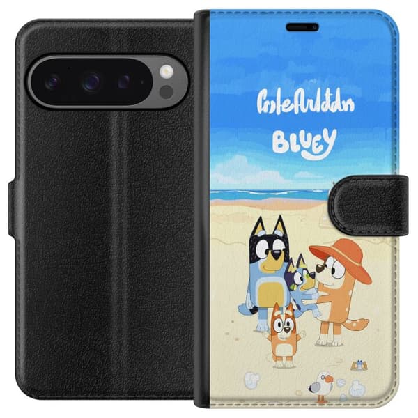 Kompatibel Tegnebogsetui til Google Pixel 9 Pro XL Bluey