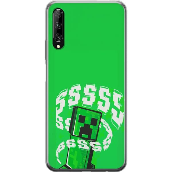 Kompatibelt Mobildeksel til Huawei P smart Pro 2019 Grön pixelfigur