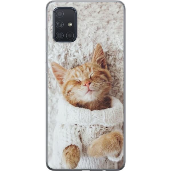 Kompatibelt Mobildeksel til Samsung Galaxy A71 Katt