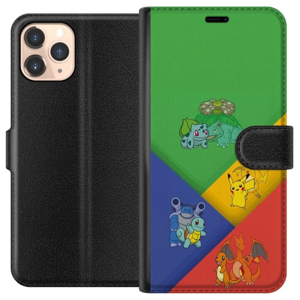 Kompatibel Tegnebogsetui til Apple iPhone 11 Pro med klassiske første udviklinger og farvetema