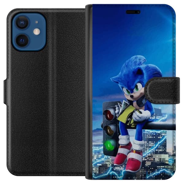 Kompatibel Tegnebogsetui til Apple iPhone 12 mini Sonic the Hedgehog