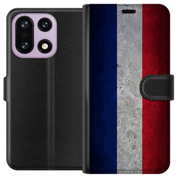 Kompatibel Tegnebogsetui til OnePlus 15 Renset fransk flagdesign