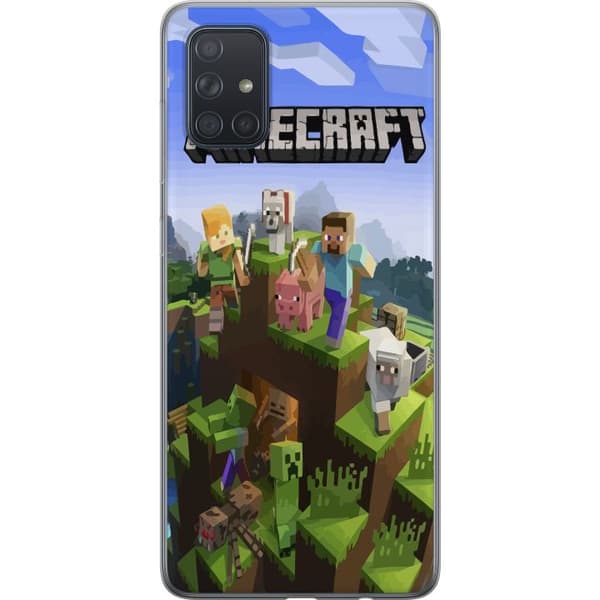 Kompatibelt Mobildeksel til Samsung Galaxy A71 Minecraft