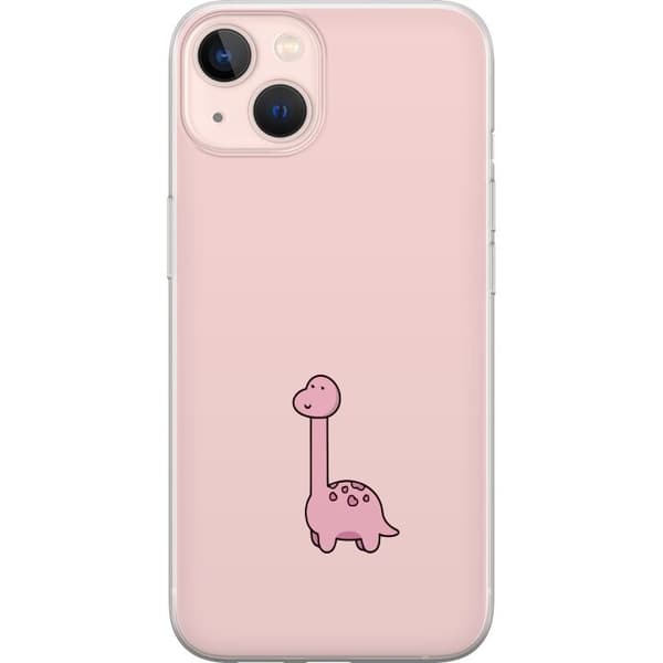 Kompatibelt Mobildeksel til Apple iPhone 13 Rosa dinosaur