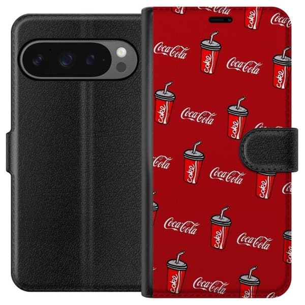 Kompatibel Tegnebogsetui til Google Pixel 9 Pro XL Sodavand Mønster