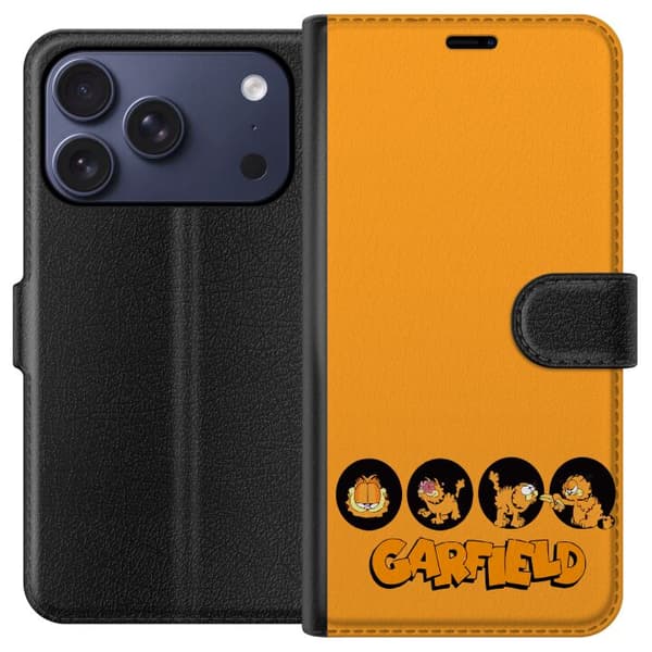 Kompatibel Tegnebogsetui til Apple iPhone 17 Pro Garfield