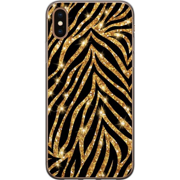 Kompatibel Mobilcover til Apple iPhone XS Max Guld & Glitter