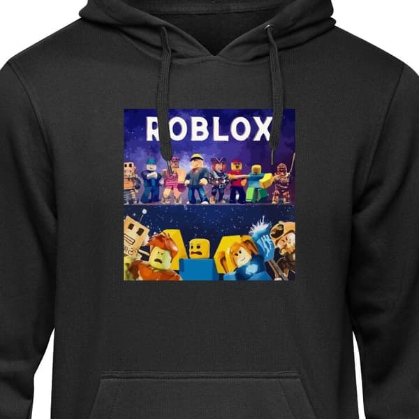 Hættetrøje til Børn Sort 12-13 År Roblox Roblox Sort 12-13 År