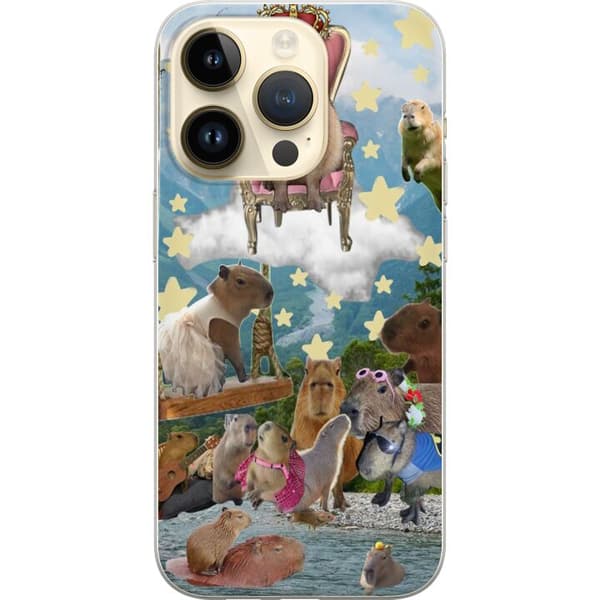 Kompatibelt Mobilskal till Apple iPhone 14 Pro Capybara