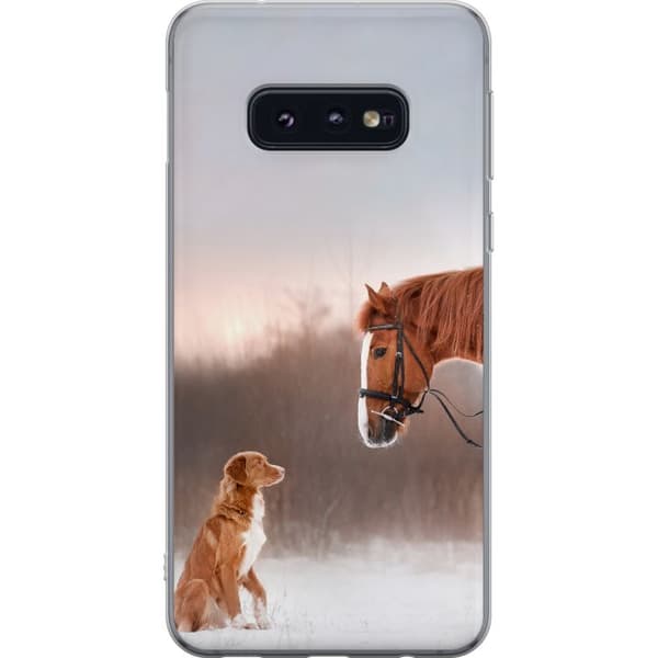 Kompatibelt Mobildeksel til Samsung Galaxy S10e Hest & Hund