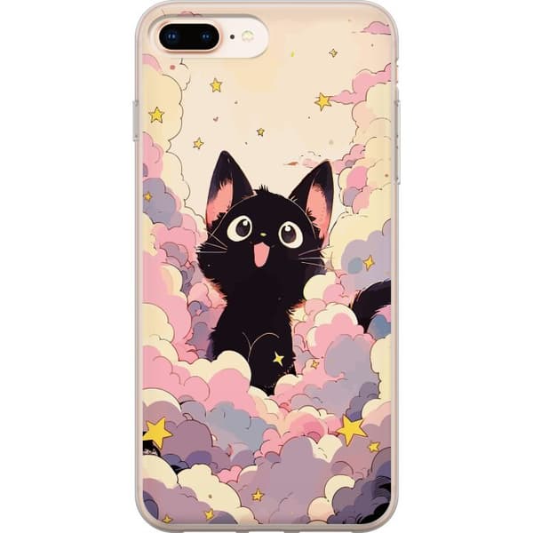 Kompatibelt Mobildeksel til Apple iPhone 8 Plus Kawaii Katt