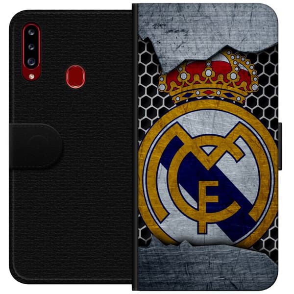 Kompatibelt Plånboksfodral till Samsung Galaxy A20s Real Madrid