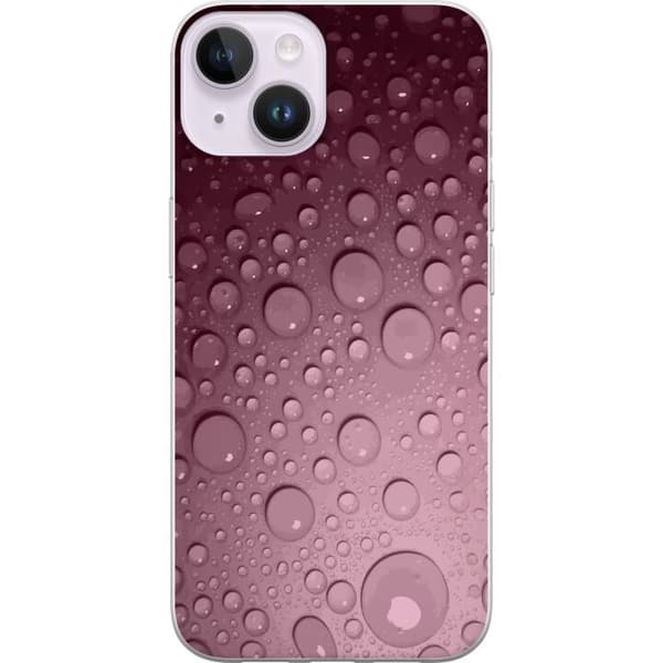 Yhteensopiva Puhelinkuori Apple iPhone 14 Plus Rosa vattendroppar