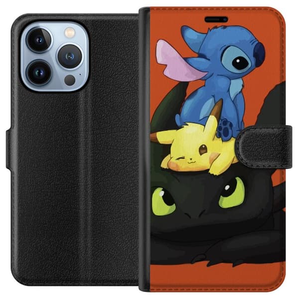 Yhteensopiva Lompakkokotelo Apple iPhone 13 Pro Lilo ja Stitch