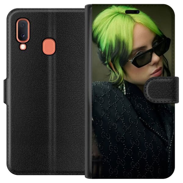 Kompatibelt Plånboksfodral till Samsung Galaxy A20e Billie Eilish