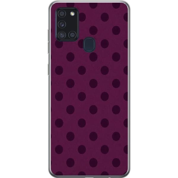 Kompatibelt Mobildeksel til Samsung Galaxy A21s Plommeprikker