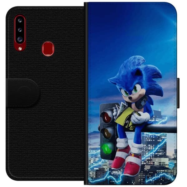 Kompatibelt Lommeboketui til Samsung Galaxy A20s Sonic the Hedgehog