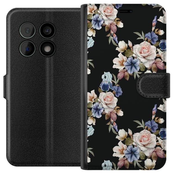 Kompatibel Tegnebogsetui til OnePlus 10 Pro Blomstret