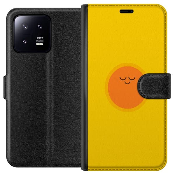 Kompatibelt Lommeboketui til Xiaomi 13 Sovande solfigur
