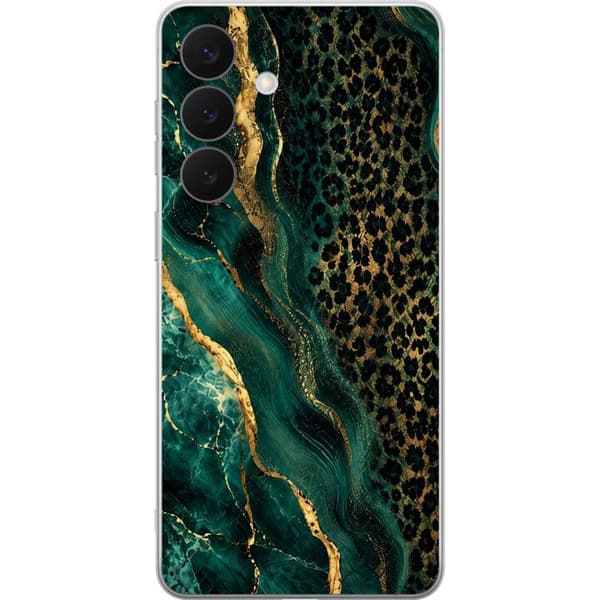 Kompatibelt Mobilskal till Samsung Galaxy S26+ Emerald Leopard