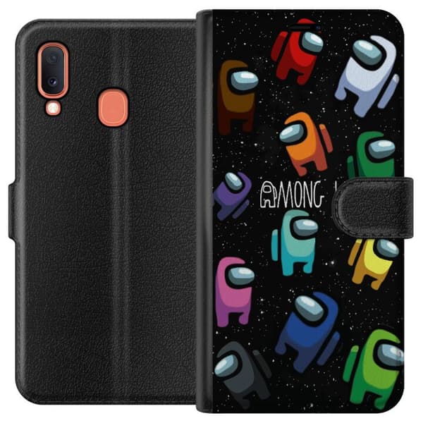 Kompatibelt Plånboksfodral till Samsung Galaxy A20e Among Us