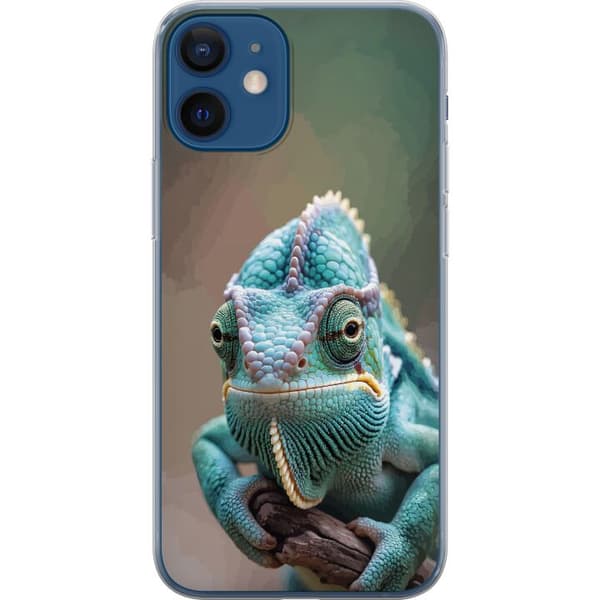 Kompatibelt Mobildeksel til Apple iPhone 12 Realistiskt dyreportrett av kameleon