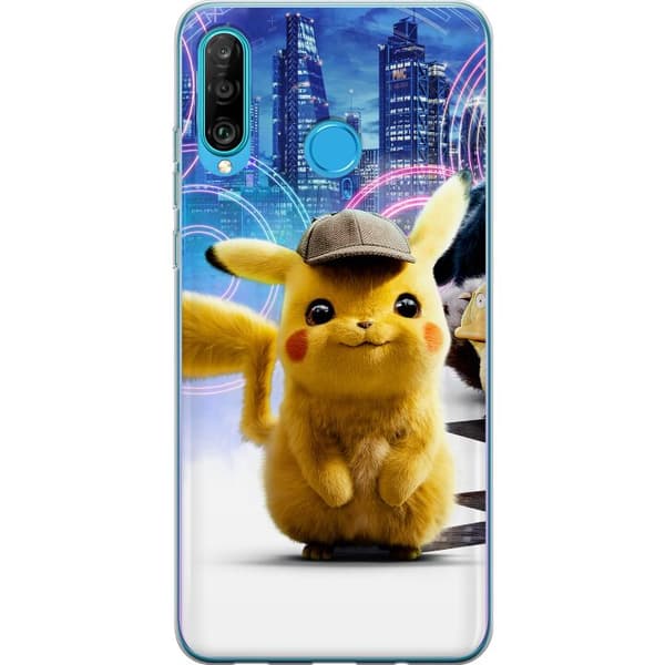 Kompatibelt Mobilskal till Huawei P30 lite Detective Pikachu - Pikachu