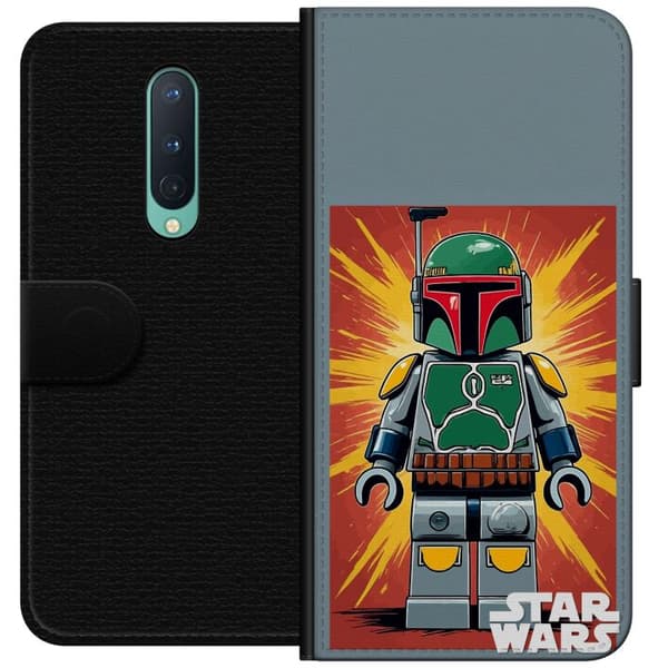 Kompatibel Tegnebogsetui til OnePlus 8 Rymdjägare i blockstil