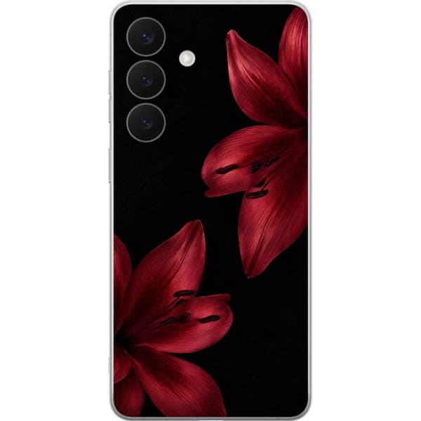 Kompatibelt Mobilskal till Samsung Galaxy S26+ Red Lily Noir