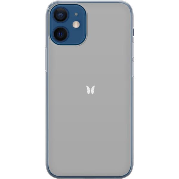 Kompatibelt Mobildeksel til Apple iPhone 12 Grå Sommerfugl