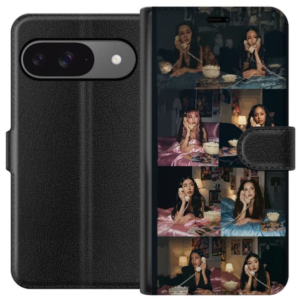 Kompatibelt Plånboksfodral till Google Pixel 9 Pro KATSEYE retro telefoncollage