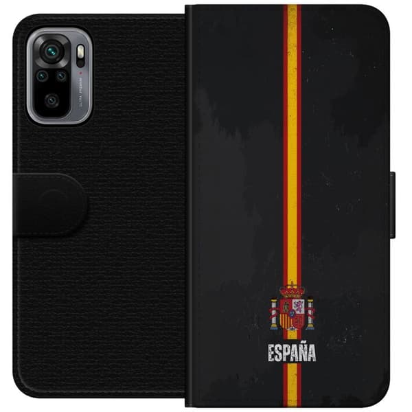 Kompatibelt Lommeboketui til Xiaomi Redmi Note 10S Stilig design med Spanias flagg