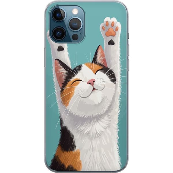 Yhteensopiva Puhelinkuori Apple iPhone 12 Pro Glad trefärgad katt