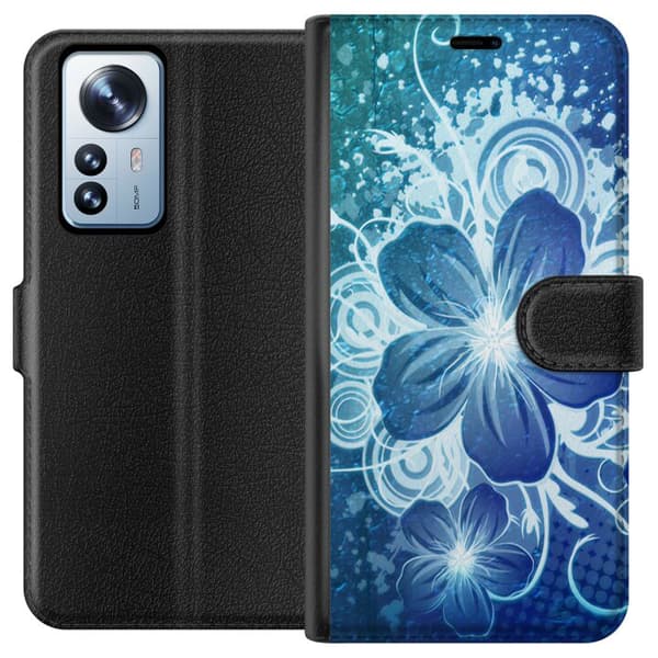 Kompatibel Tegnebogsetui til Xiaomi 12 Pro Blomster