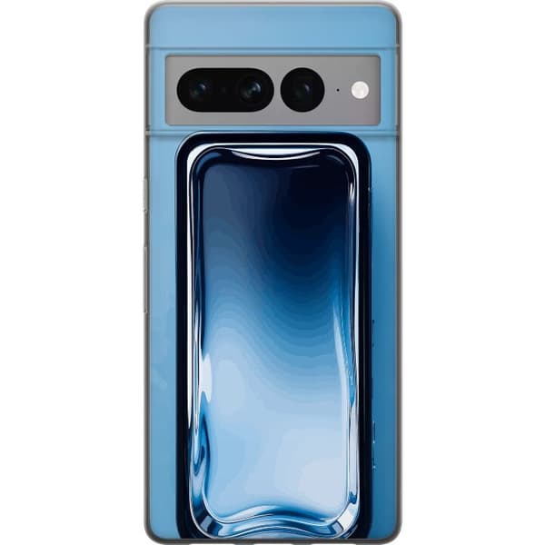 Kompatibelt Mobilskal till Google Pixel 7 Pro Blå glaseffekt