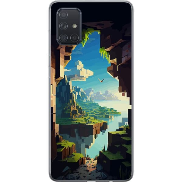Kompatibelt Mobildeksel til Samsung Galaxy A71 Minecraft