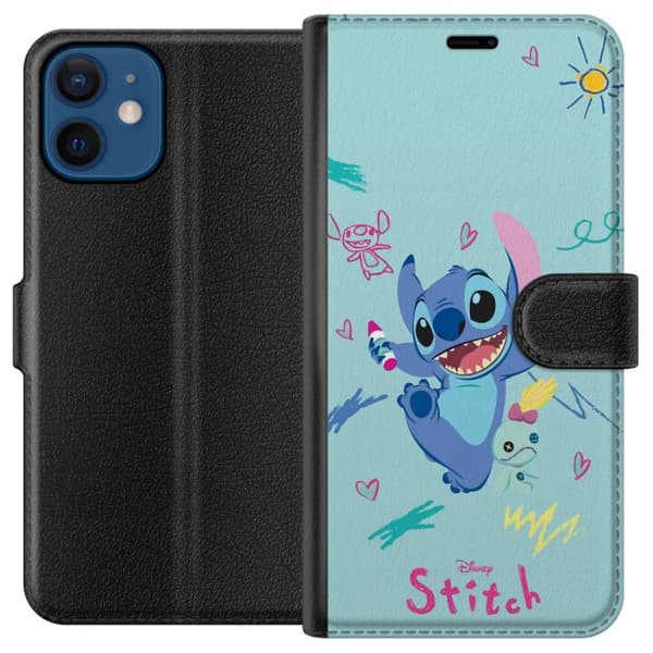 Kompatibel Tegnebogsetui til Apple iPhone 12 mini Stitch