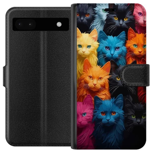 Kompatibel Tegnebogsetui til Google Pixel 6a Katte