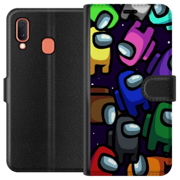Kompatibelt Plånboksfodral till Samsung Galaxy A20e Among Us