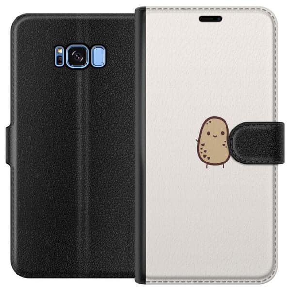 Kompatibelt Plånboksfodral till Samsung Galaxy S8 Cute Potato