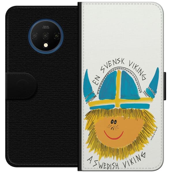 Kompatibel Tegnebogsetui til OnePlus 7T Svensk viking