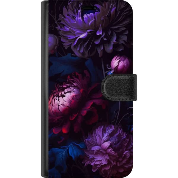 Kompatibel Tegnebogsetui til Samsung Galaxy S21 Lilla Blomster