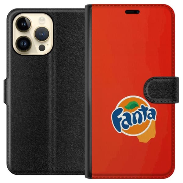 Kompatibel Tegnebogsetui til Apple iPhone 15 Pro Max Elegant appelsinformation design