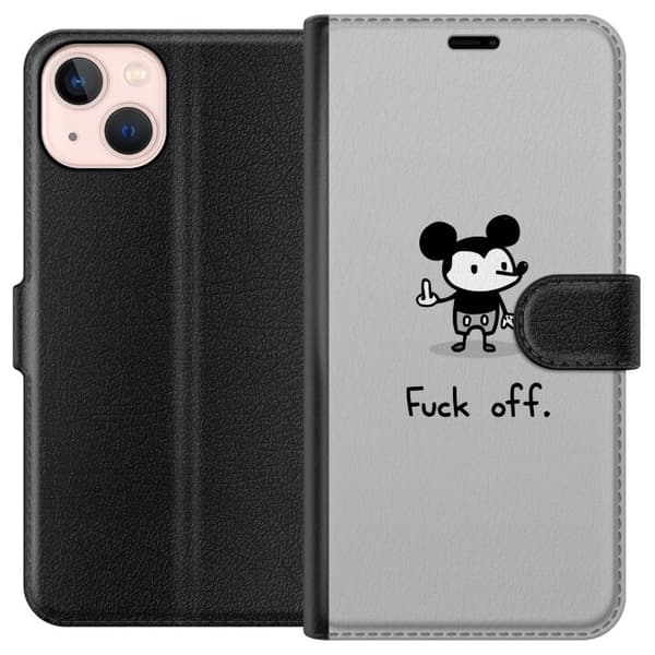 Kompatibelt Lommeboketui til Apple iPhone 13 mini  Mikke Mus Knull