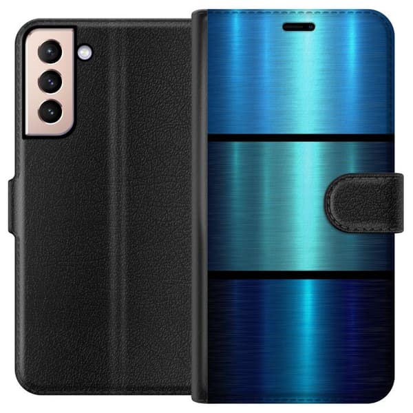 Kompatibelt Lommeboketui til Samsung Galaxy S21 Blå